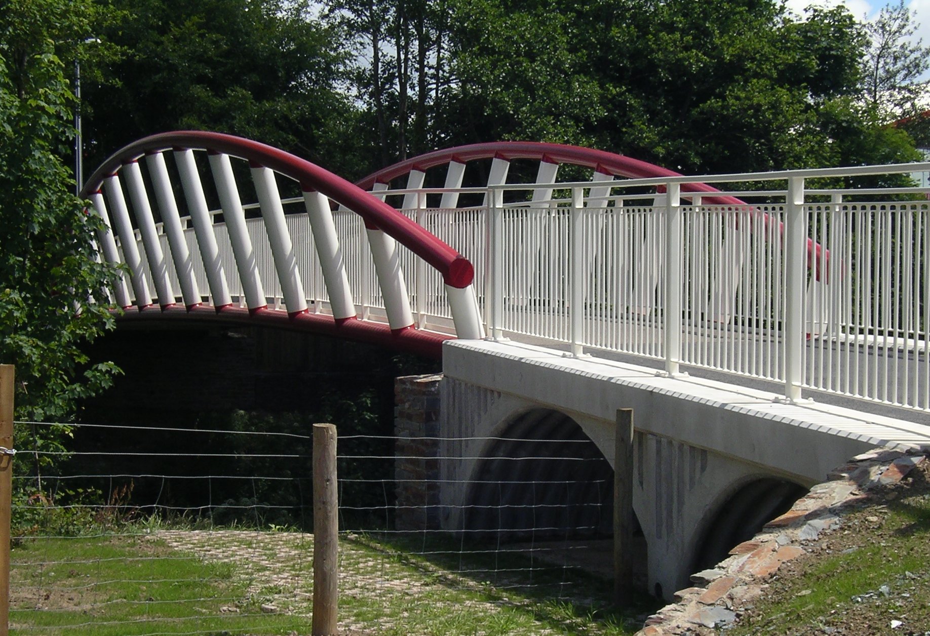 Bow String Truss Footbridge